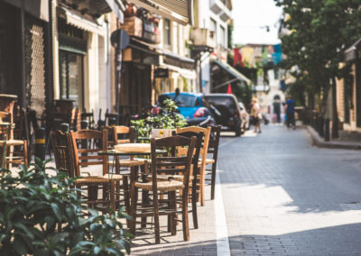 Street of Athens city center